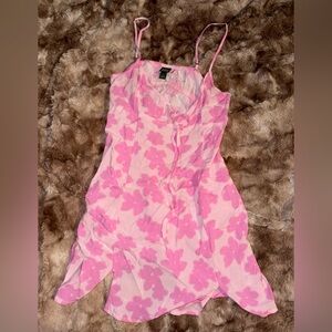 Pink Floral Women's Dress